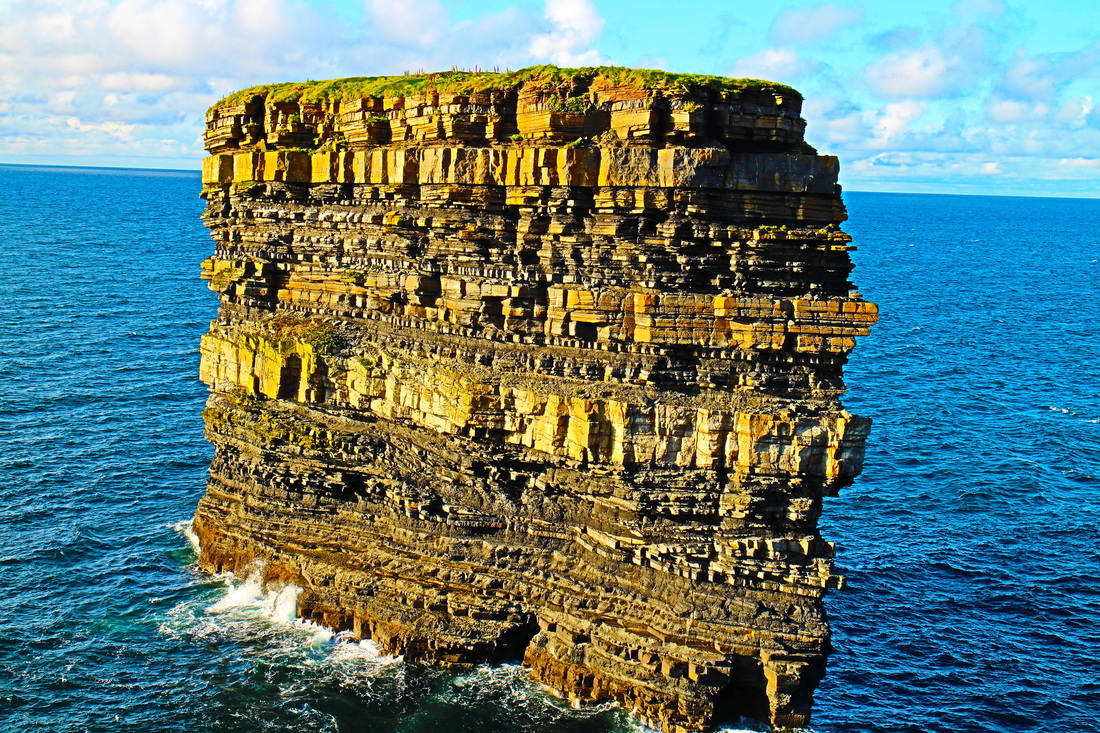 Downpatrick Head sea stack Wild ATlantic Way Discovery point