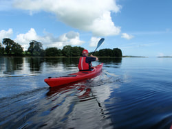 Sea kayak on the River Moy Estuary, Ballina