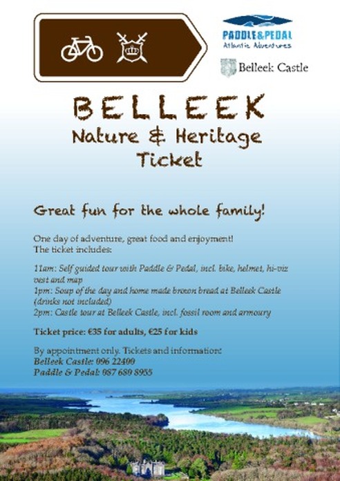 Belleek Castle and Paddle and pedal cycling tours 